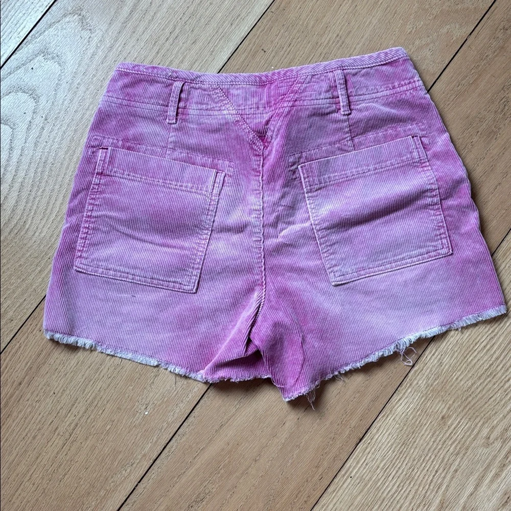 Pilcro Anthropologie Pink Corduroy Wanderer Shorts – Size 27 - Picture 8 of 8